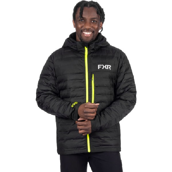 Manteau Matelassé Podium Hybride FXR /Noir de face 