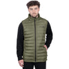 Manteau Matelassé Hybride Podium Sans Manche FXR/vert de face