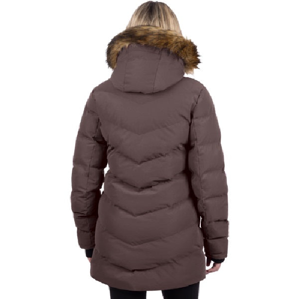Manteau Sage Femme / FXR/ Brun foncé de dos
