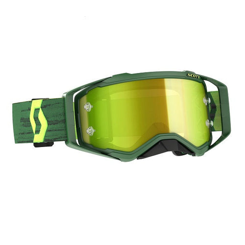 Lunettes de Motocross Prospect Vert/Jaune côté gauche