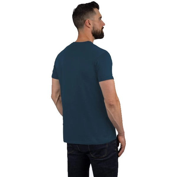 T-shirt Poche de Travail Premium Bleu Dos