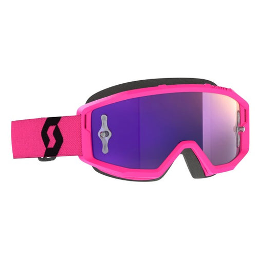 Lunettes de Motocross Primal Rose/Noir côté gauche