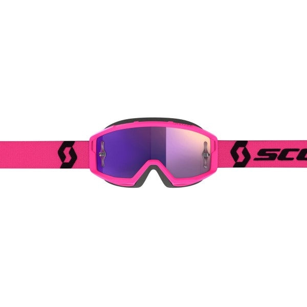 Lunettes de Motocross Primal Rose/Noir côté avant