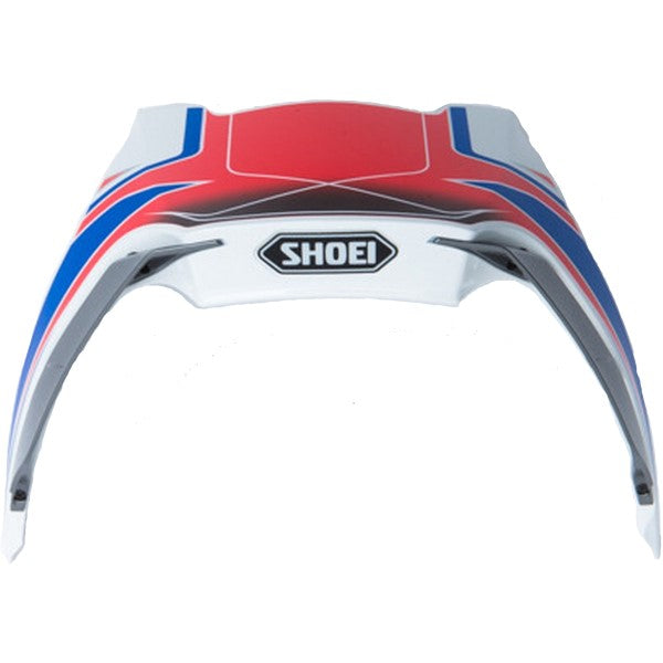 Stabilisateur Arrière Casque X-Fourteen Assail Rouge/Bleu de face