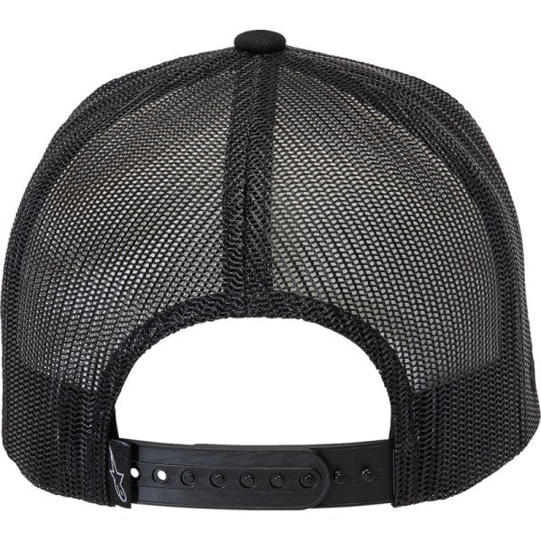 Casquette Find Trucker Alpinestars noir, dos