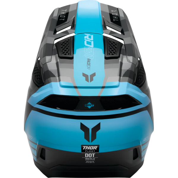 Casque de Motocross Fleet Camber Thor Turquoise, arrière