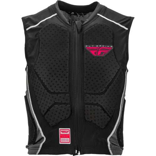 Plastron de Motocross Barricade Zip/Fly/ noir, de face