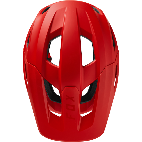 Casque de Vélo Ouvert FOX MAINFRAME TRVRS Rouge Fluo Dessus