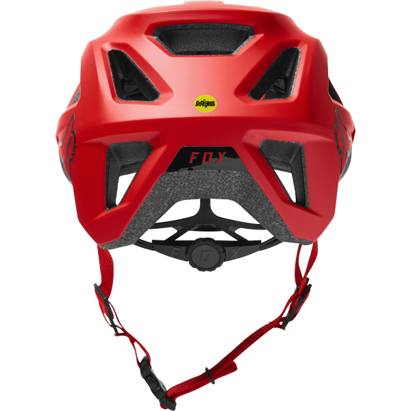 Casque de Vélo Ouvert FOX MAINFRAME TRVRS Rouge Fluo Arrière