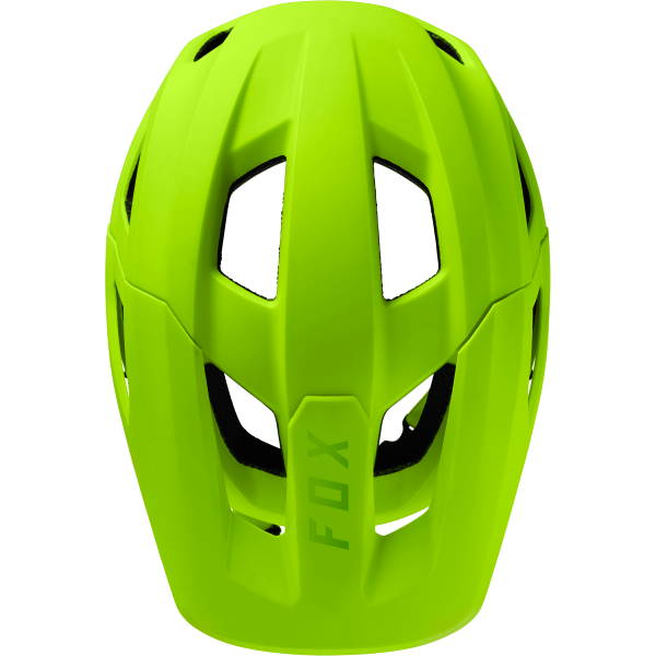 Casque de Vélo Ouvert FOX MAINFRAME TRVRS Jaune Fluo Dessus