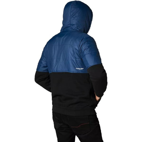 Coton Ouaté avec Fermeture Éclair Lindon Sasquatch Bleu/Noir de dos