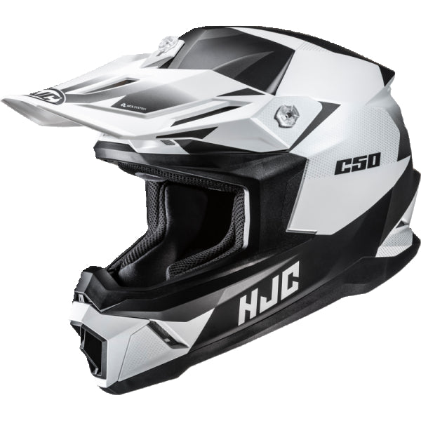Casque de Motocross C50 Slide Blanc/Noir