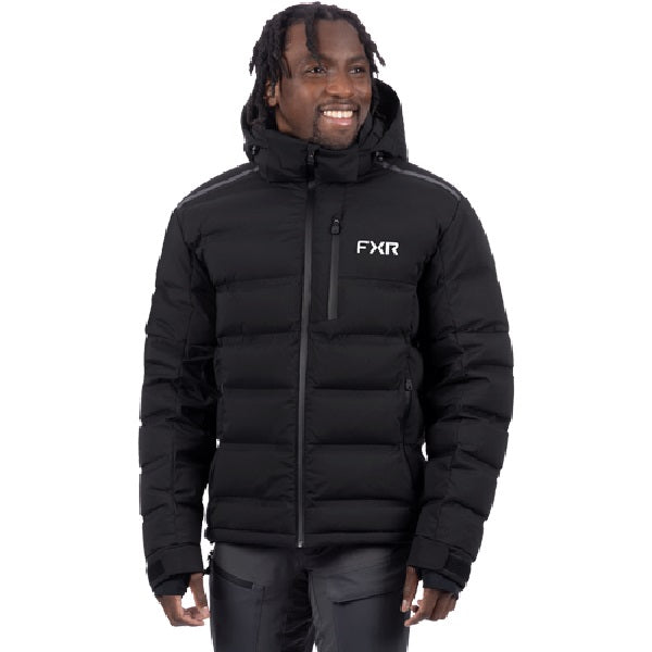 Manteau Pro Down Elevation Noir Ops de profil