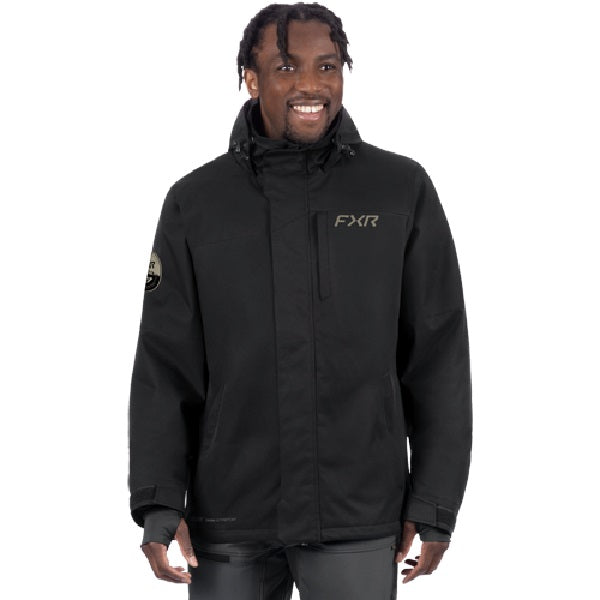 Manteau Ascend Frx noir de face 