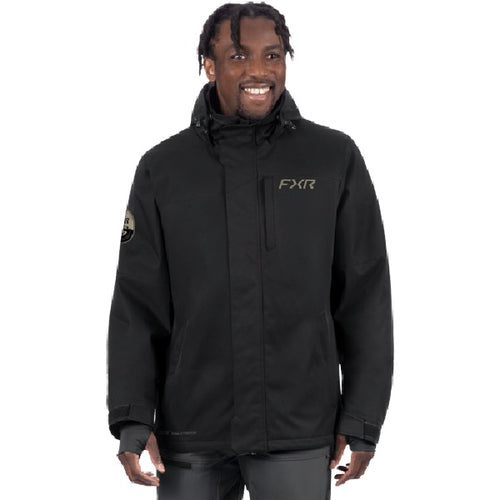 Manteau Ascend Frx noir de face 