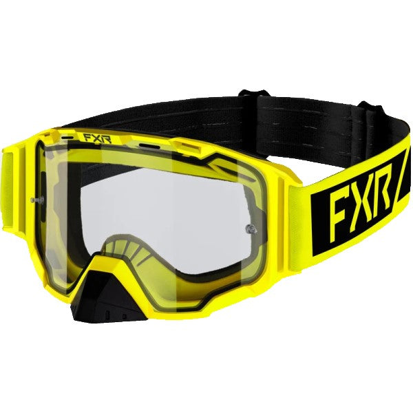 Lunettes de Motocross Maverick Transparentes Junior FXR Jaune