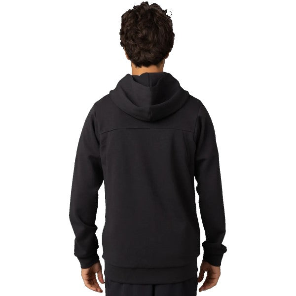 Coton Ouaté avec Fermeture Éclair Rise Noir essayage de dos