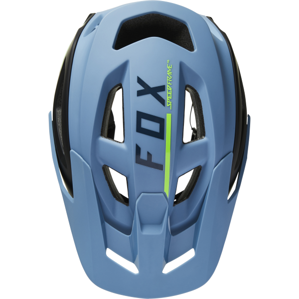 Casque de Vélo Ouvert FOX Speedframe Pro Blocked Dusty Bleu Dessus