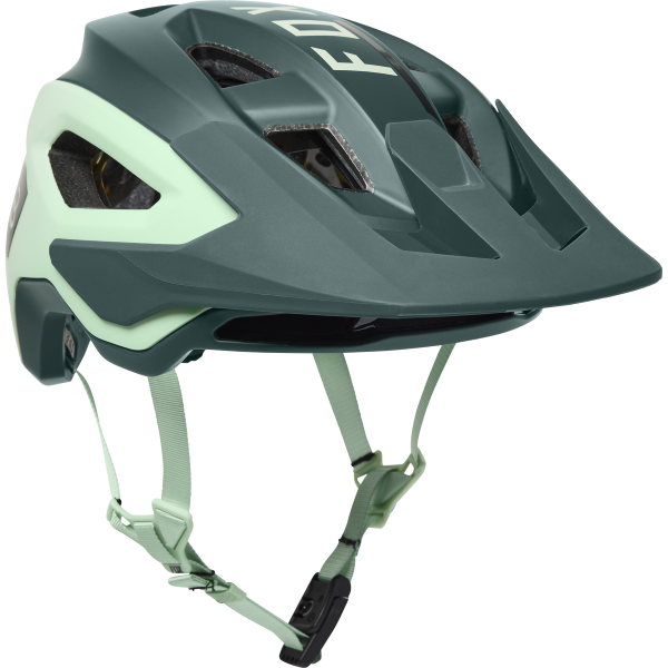 Casque de Vélo Ouvert FOX Speedframe Pro Blocked Vert écume de mer Profil