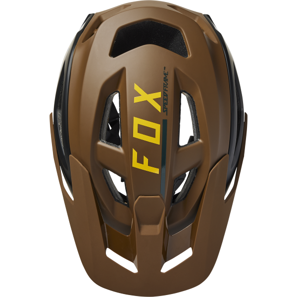 Casque de Vélo Ouvert FOX Speedframe Pro Blocked Brun muscade Dessus