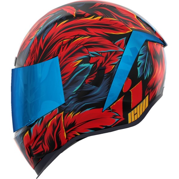 Casque Intégral de Moto Airform Fever Dream Rouge/Bleu de droite