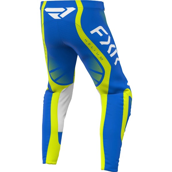 Pantalon de Motocross Helium Infinity Bleu/Jaune de dos