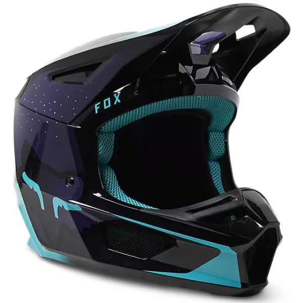 Teal Fox Moto Helmets Vizen Helmet Size Fox Racing V2 Hayl Helmet