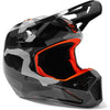 Casque de Motocross V1 Bnkr Junior Camo/Gris incliné de face