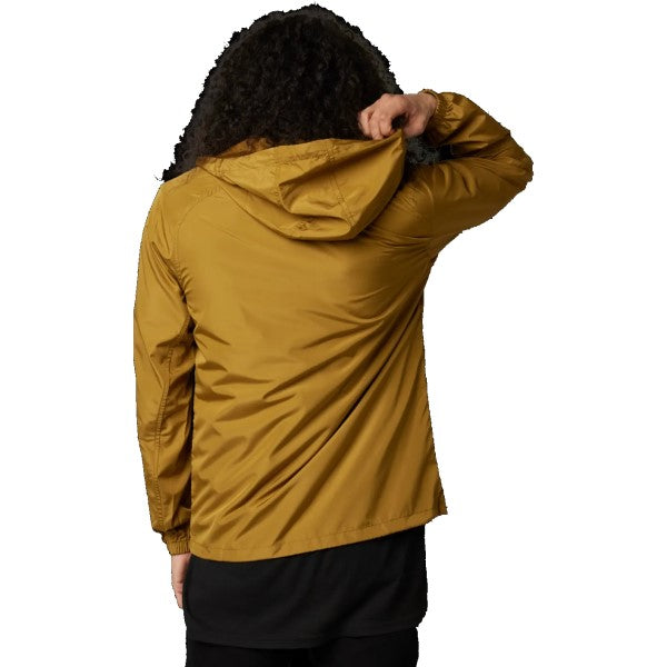 Manteau Coupe-Vent Finisher Jaune de dos
