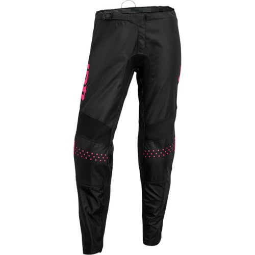 Pantalon Sector Minimal Pour Femme Noir/Rose de Face