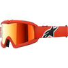 Lunette de Motocross Vision Corp Lentille Miroir Junior Alpinestars orange