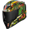 Casque Intégral de Moto Airflite GP23 Vert/Multicolore incliné de droite