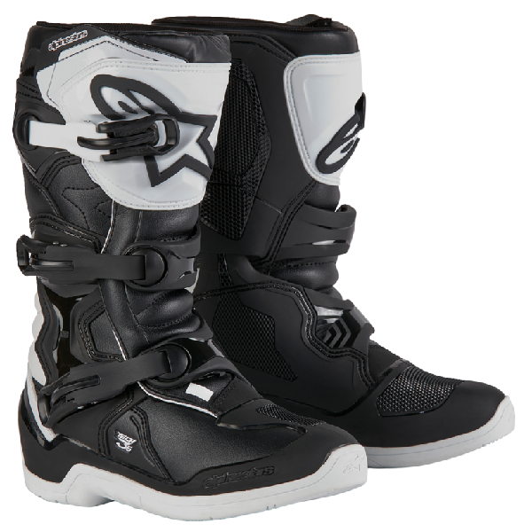 Bottes de Motocross Tech 3S Junior Alpinestars blanc noir