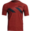 Chandail de Motocross Assist Hazard Thor Rouge Foncé, de face 