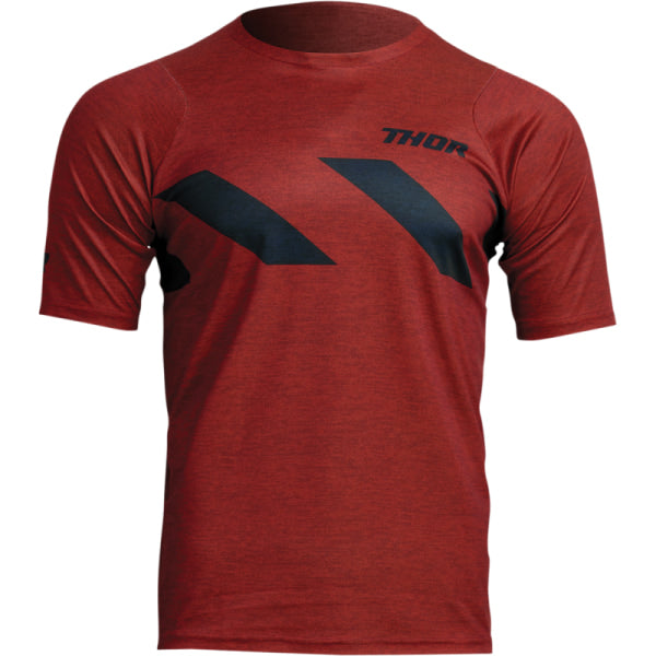 Chandail de Motocross Assist Hazard Thor Rouge Foncé, de face 