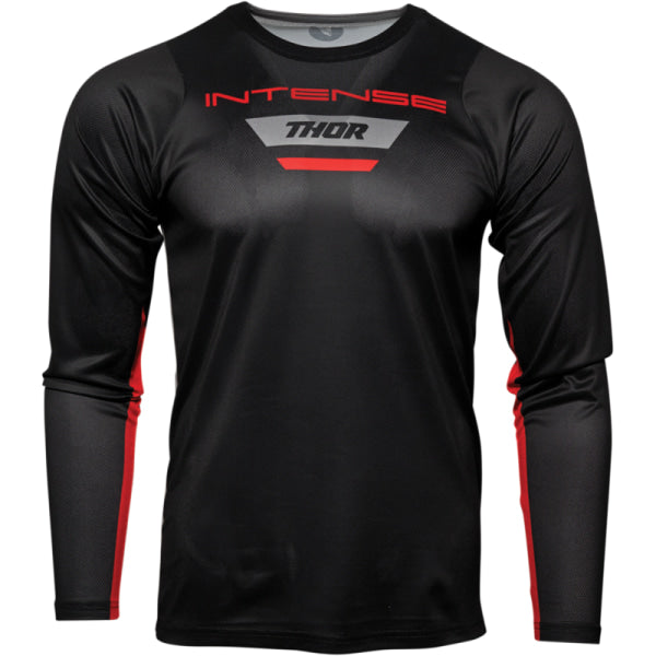 Chandail de Vélo Intense Thor Noir/Gris, de face