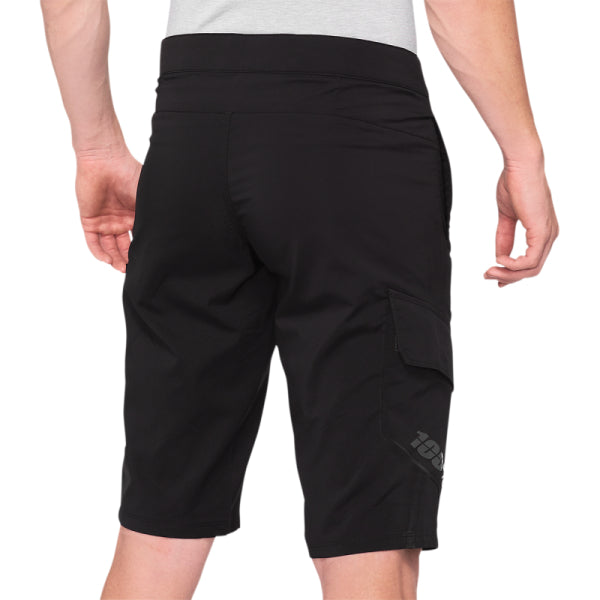 Short de Vélo Ridecamp 100% noir, de dos