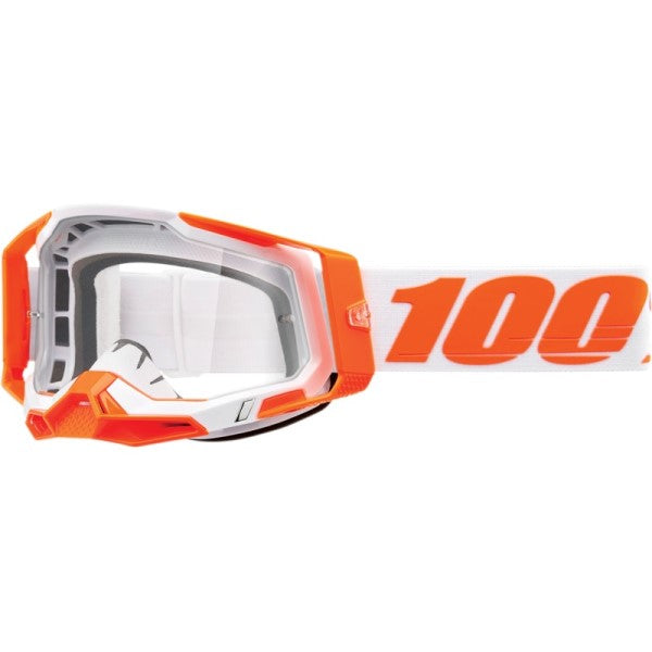 Lunettes de Motocross Racecraft 2 à Lentille Claire Orange