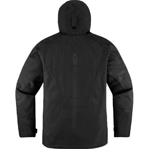 Manteau Imperméable de Moto PDX3 Noir, Dos