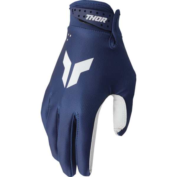 Gants de Motocross Launchmode Split Junior Thor Bleu/Blanc