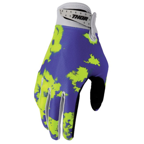 Gants de Motocross Launchmode Junior Bleu Jaune