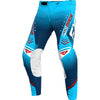 Pantalon de Motocross Revo Bleu/Blanc/Rouge de devant