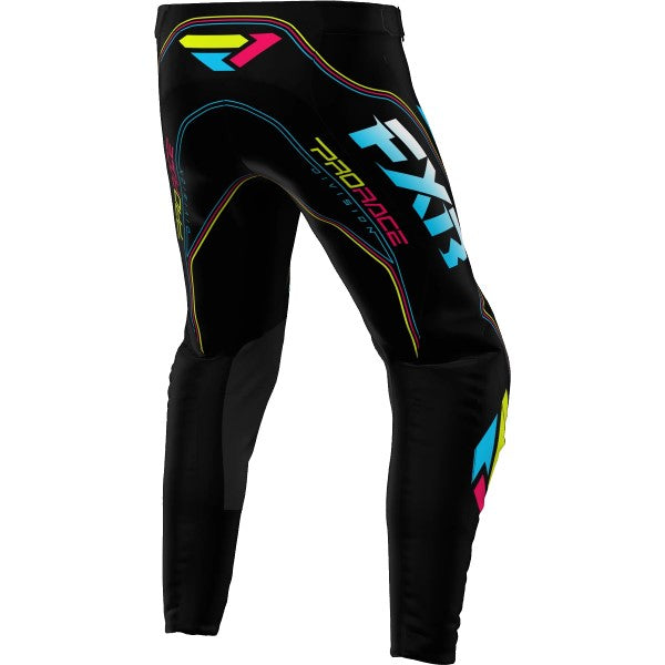 Pantalon de Motocross Revo Velocity Noir/Multicolore de dos