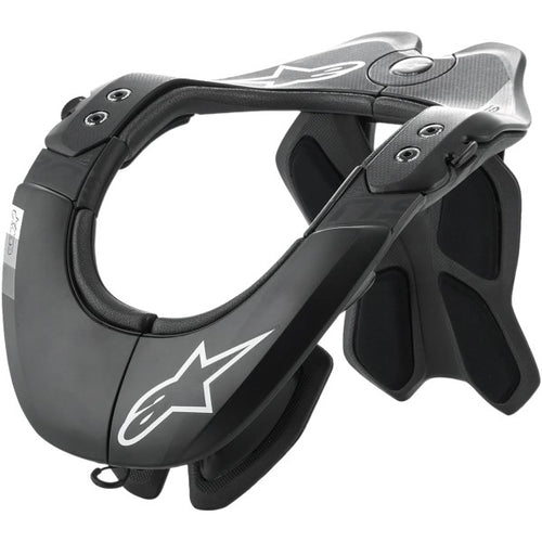 Collier Cervical BNS Tech 2 Junior Alpinestars noir, de 3/4