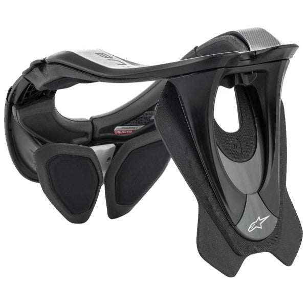 Collier Cervical BNS Tech 2 Junior Alpinestars noir, de 3/4 arrière