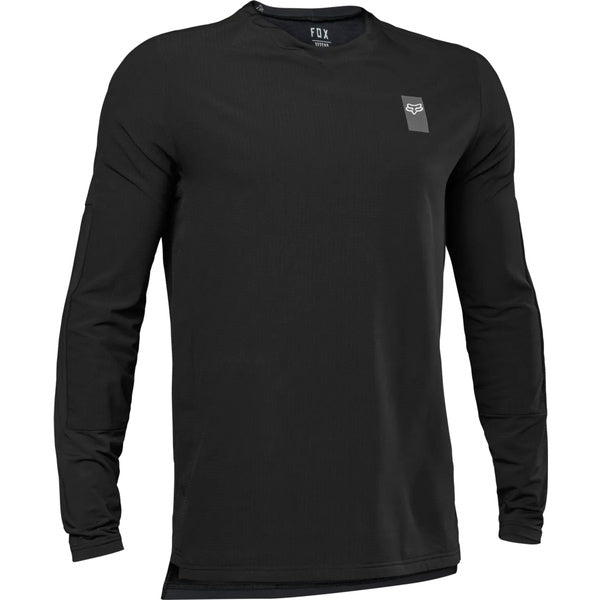 Maillot de Vélo Defend Thermal/Fox/Noir, de face