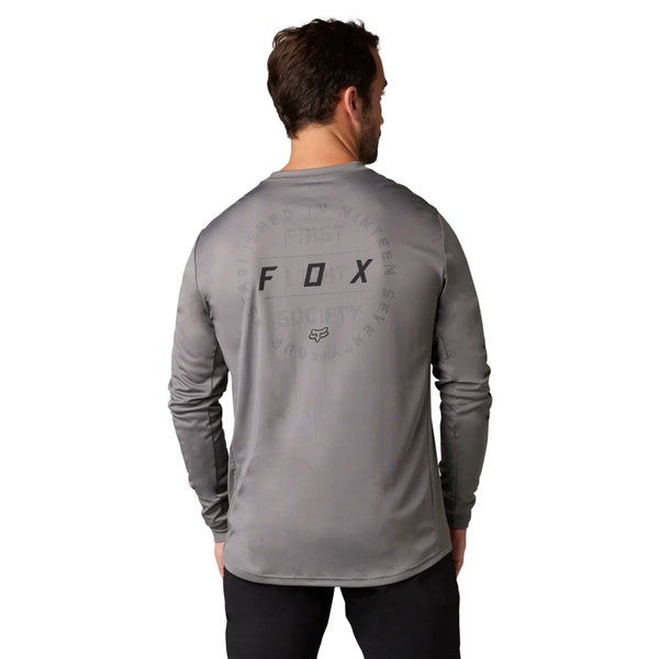 Maillot de Vélo Ranger Font/Fox/gris, de dos
