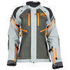 Manteau de Moto Artemis Femme Klim Gris/Orange de face