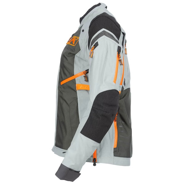 Manteau de Moto Artemis Femme Klim Gris/Orange de droite