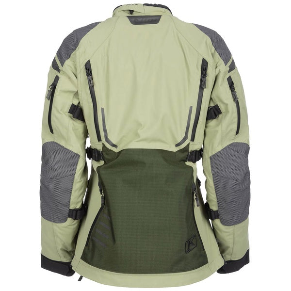 Manteau de Moto Artemis Femme Klim Vert de dos